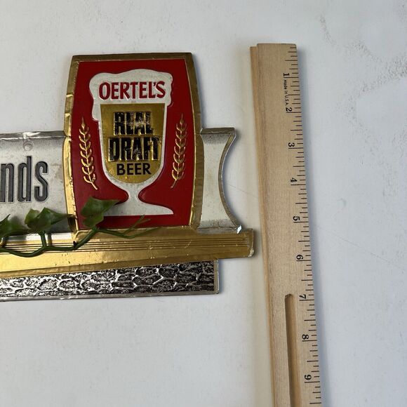 Vintage Oertel's Real Draft Beer Sign Relax You Are Among Friends Breweriana - Picture 3 of 16